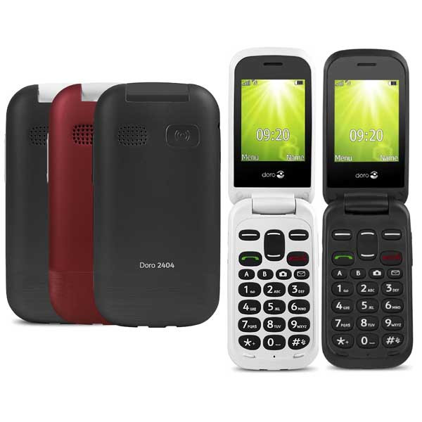 Doro 2404 2G Network Only Dual SIM Unlocked Basic Mobile Phone